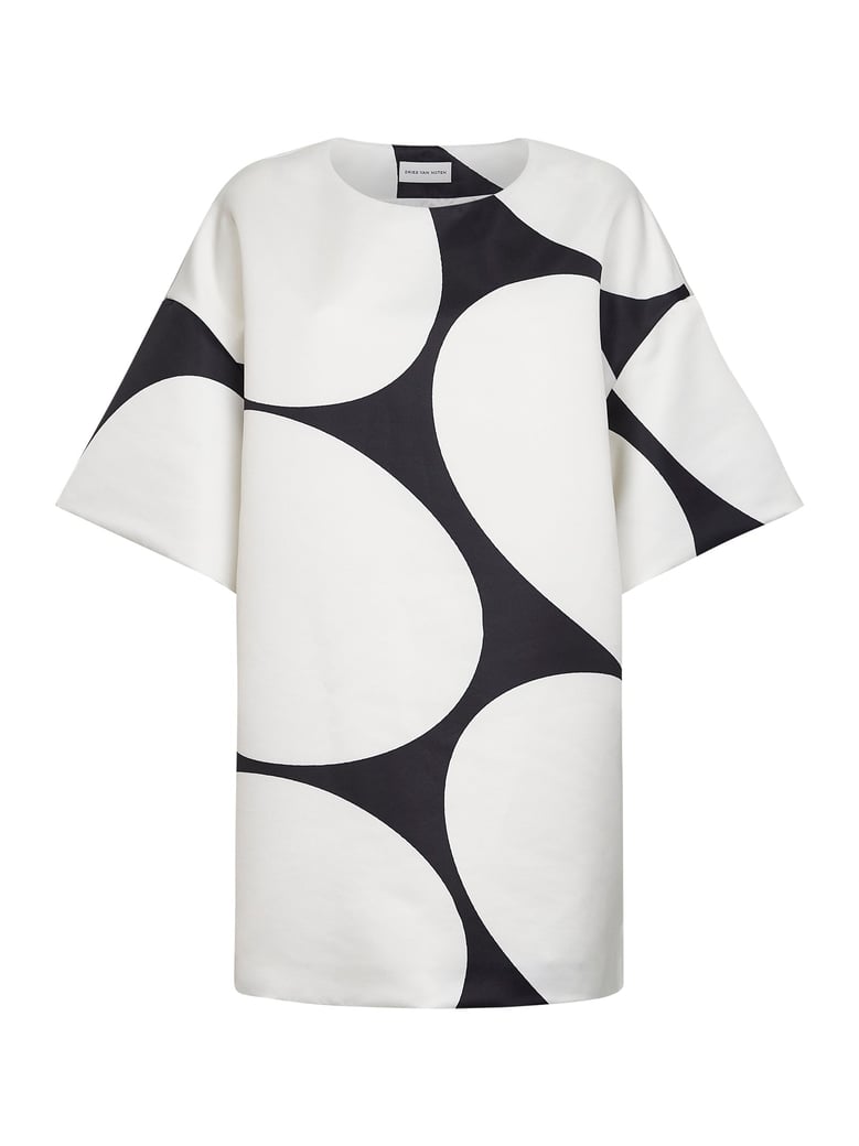 minidress oversized ellipses print multicolour by Selfnex