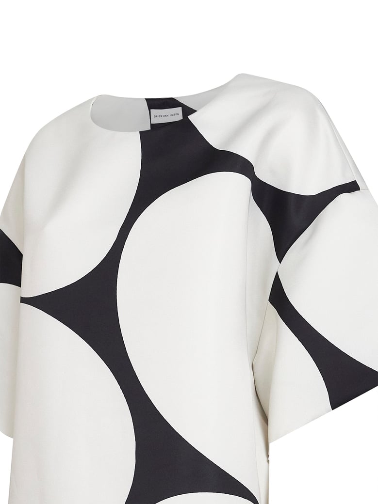 minidress oversized ellipses print multicolour by Selfnex