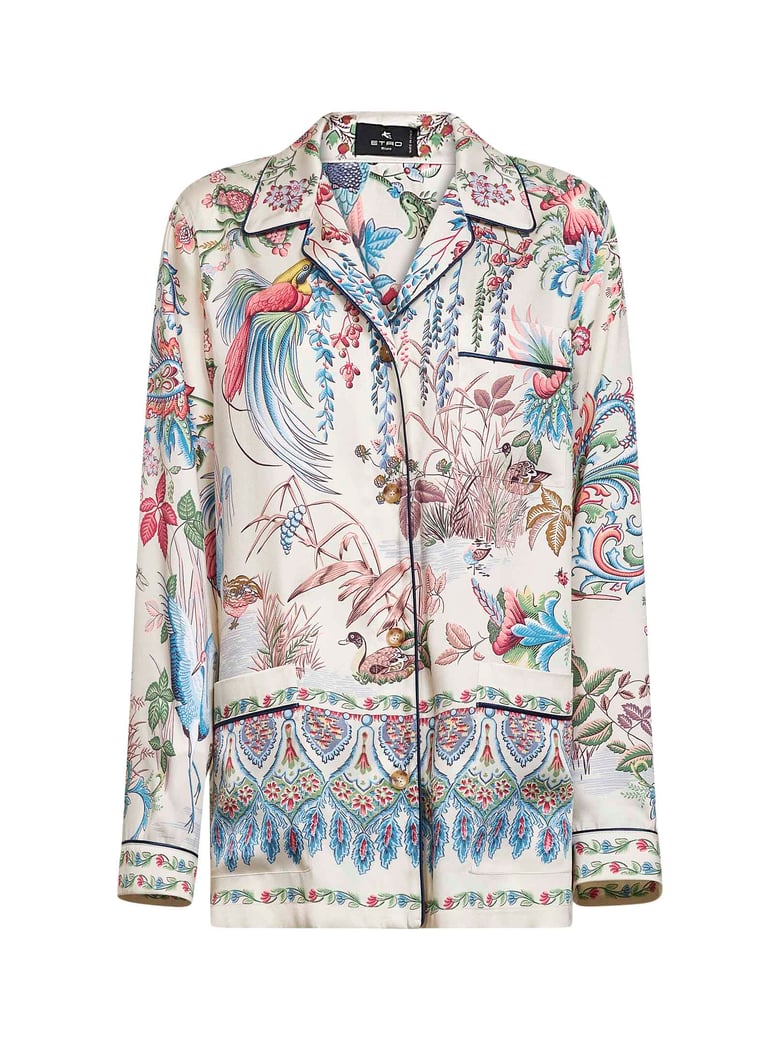 shirt multicolore flora and fauna-print by Selfnex