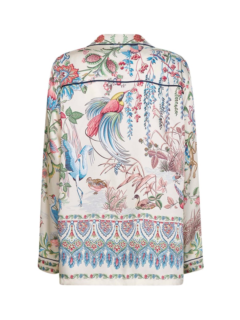 shirt multicolore flora and fauna-print by Selfnex
