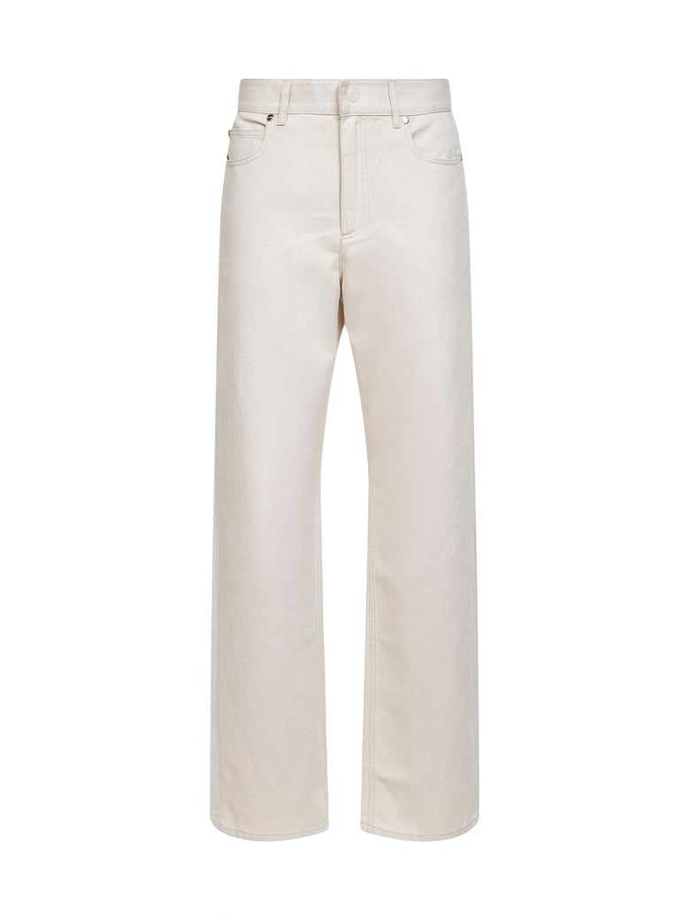 jeans ivory cotton denim by Selfnex