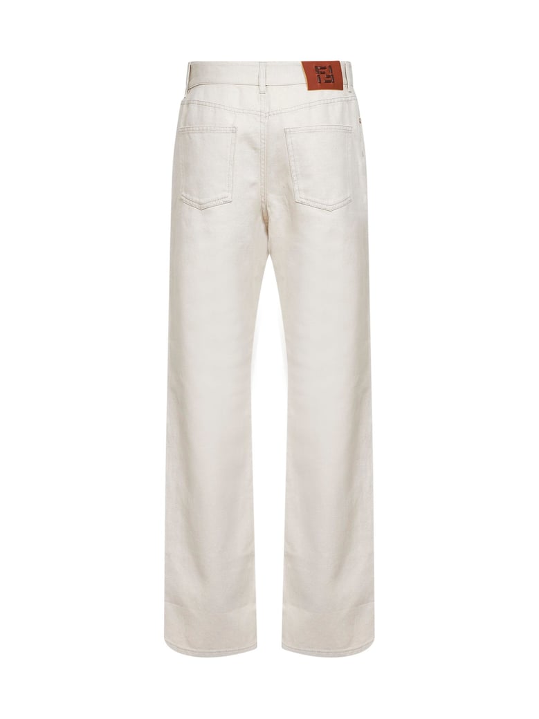 jeans ivory cotton denim by Selfnex