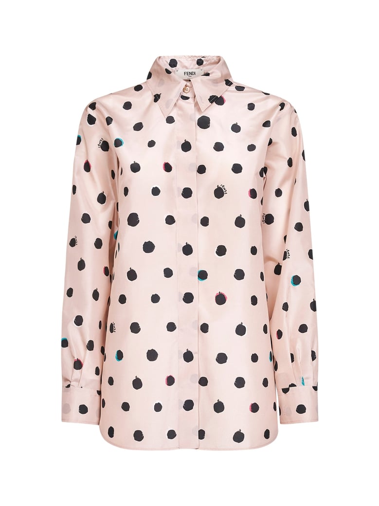 shirt in powder pink silk taffeta by Selfnex