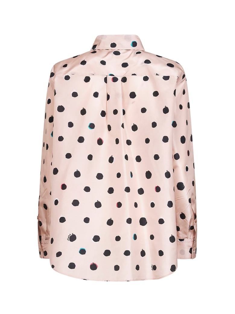 shirt in powder pink silk taffeta by Selfnex