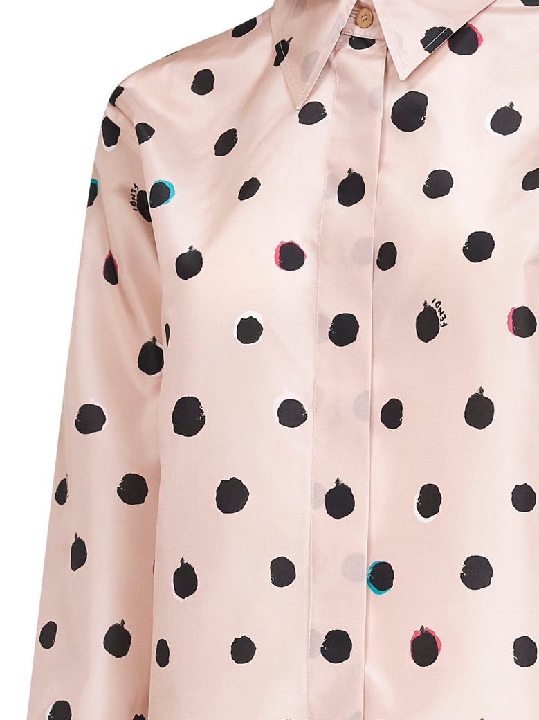 shirt in powder pink silk taffeta by Selfnex