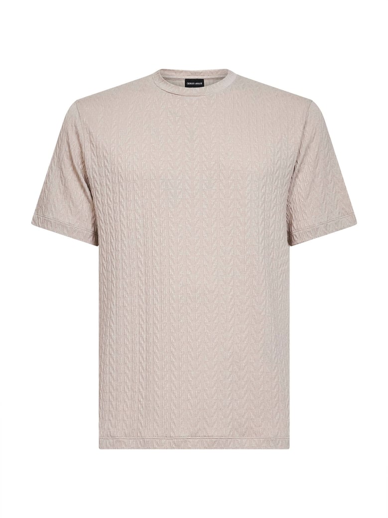 t-shirt asv embossed viscose beige by Selfnex