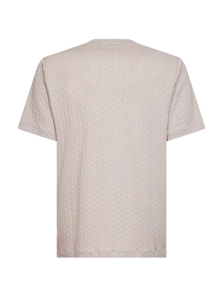 t-shirt asv embossed viscose beige by Selfnex