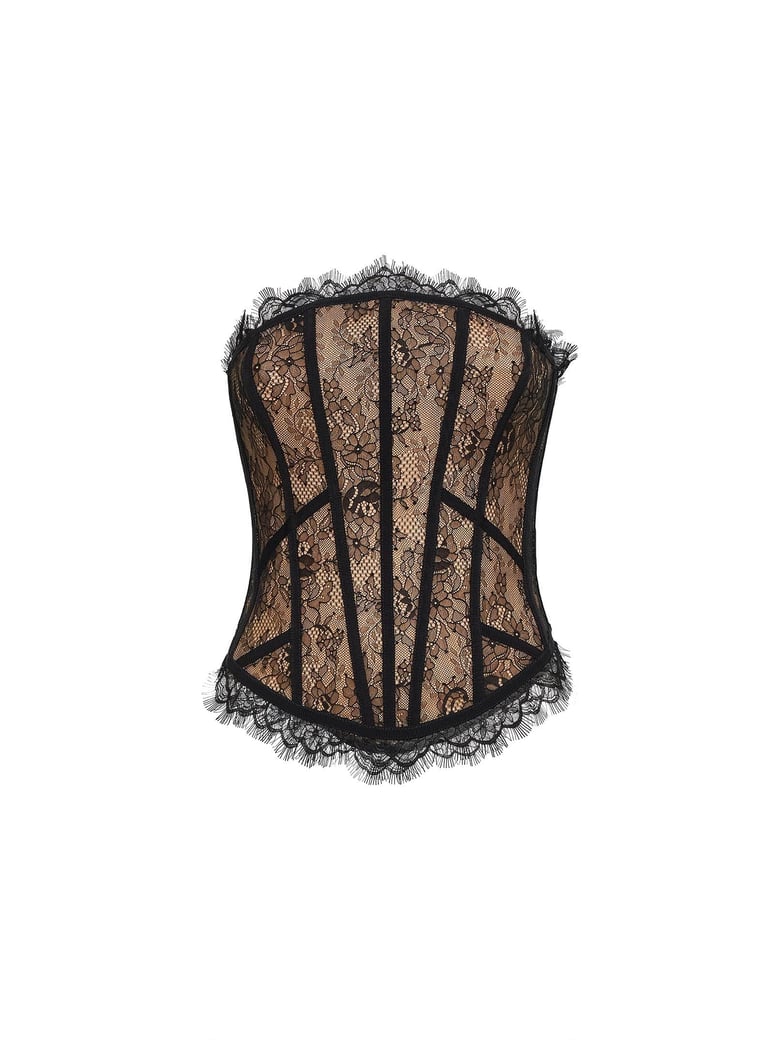 black lace bustier top by Selfnex