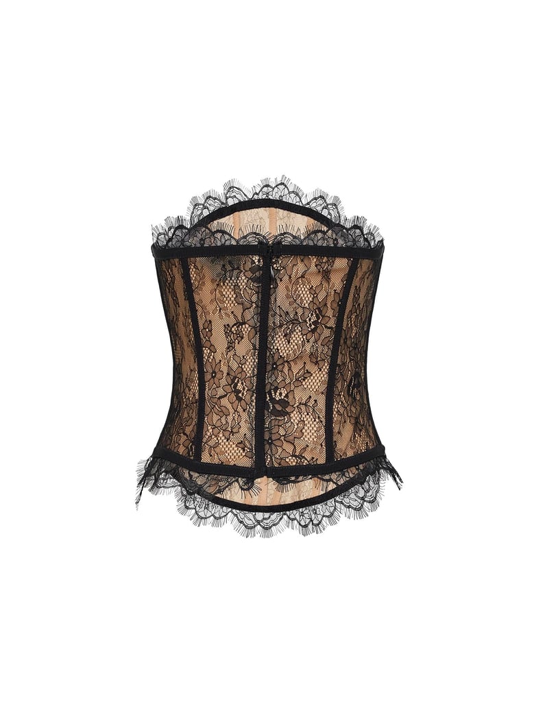 black lace bustier top by Selfnex