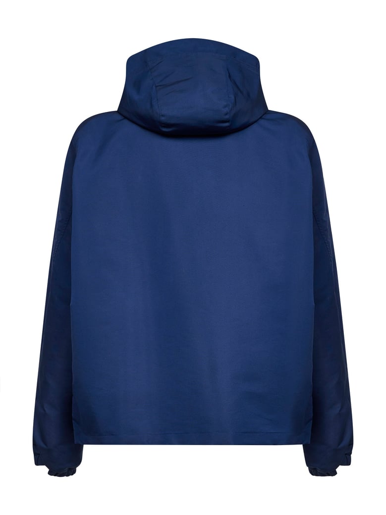 hooded windbreaker navy polyfaille by Selfnex
