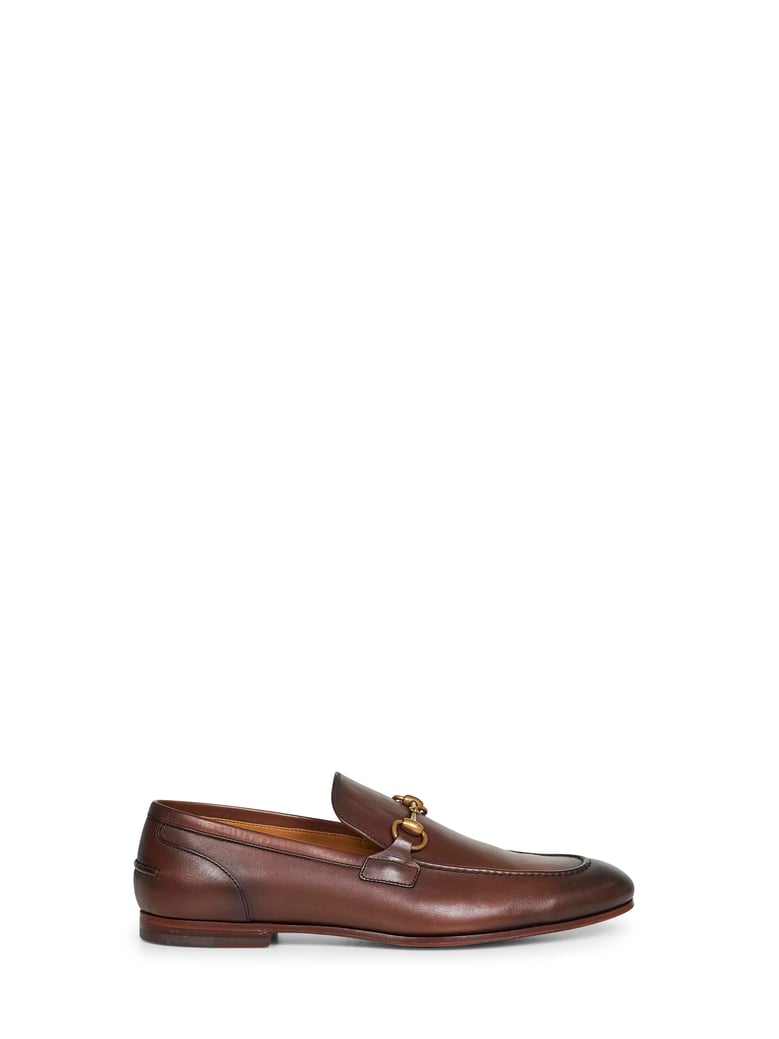 dark brown leather jordaan loafers by Selfnex
