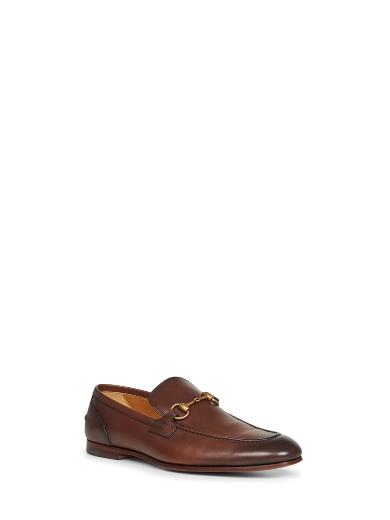 dark brown leather jordaan loafers by Selfnex