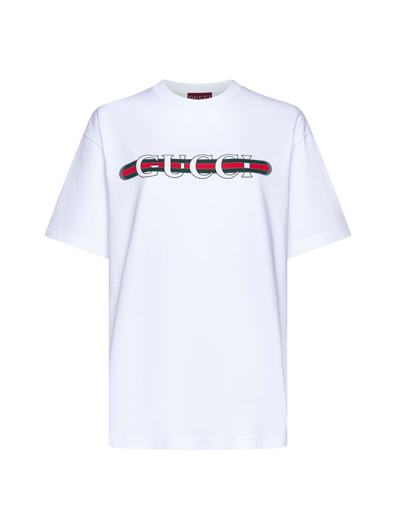 printed cotton jersey t-shirt by Selfnex