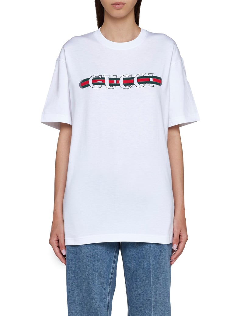 printed cotton jersey t-shirt by Selfnex