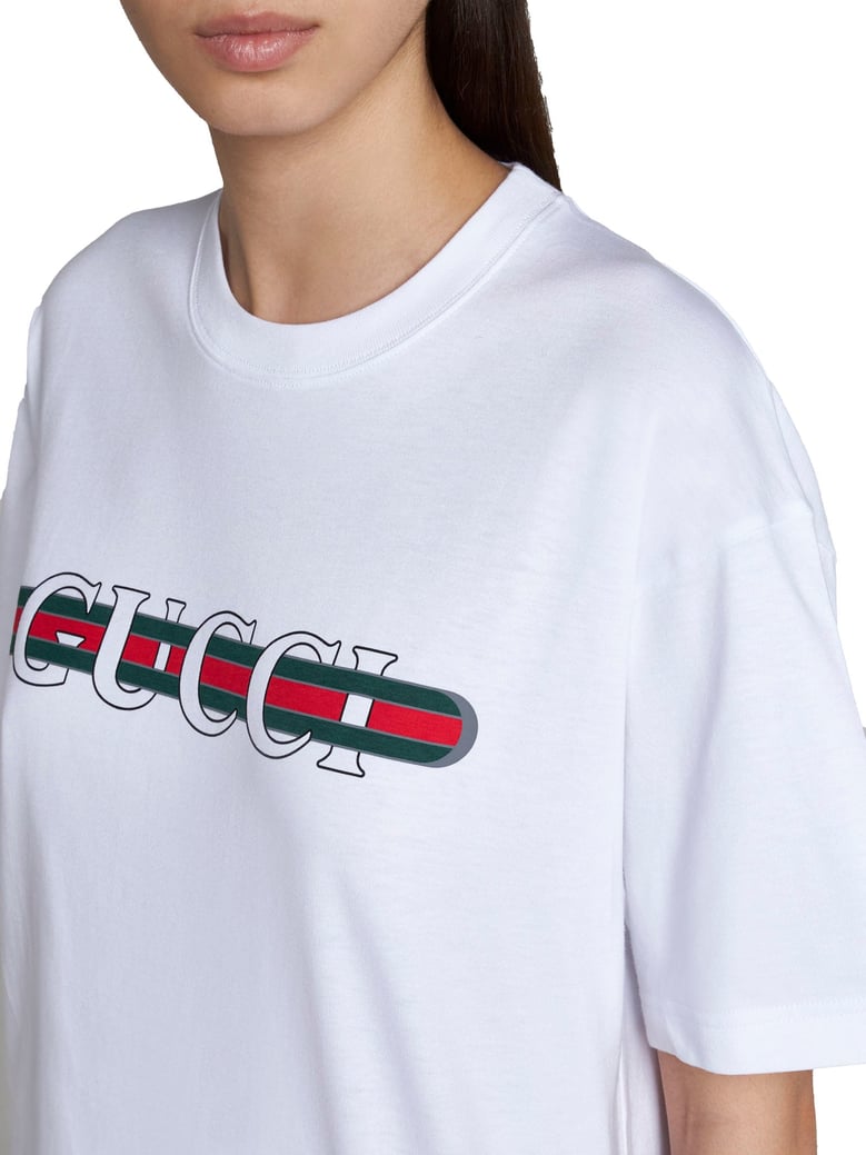 printed cotton jersey t-shirt by Selfnex