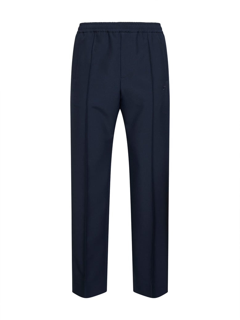 dark blue technical panama sportswear trousers by Selfnex