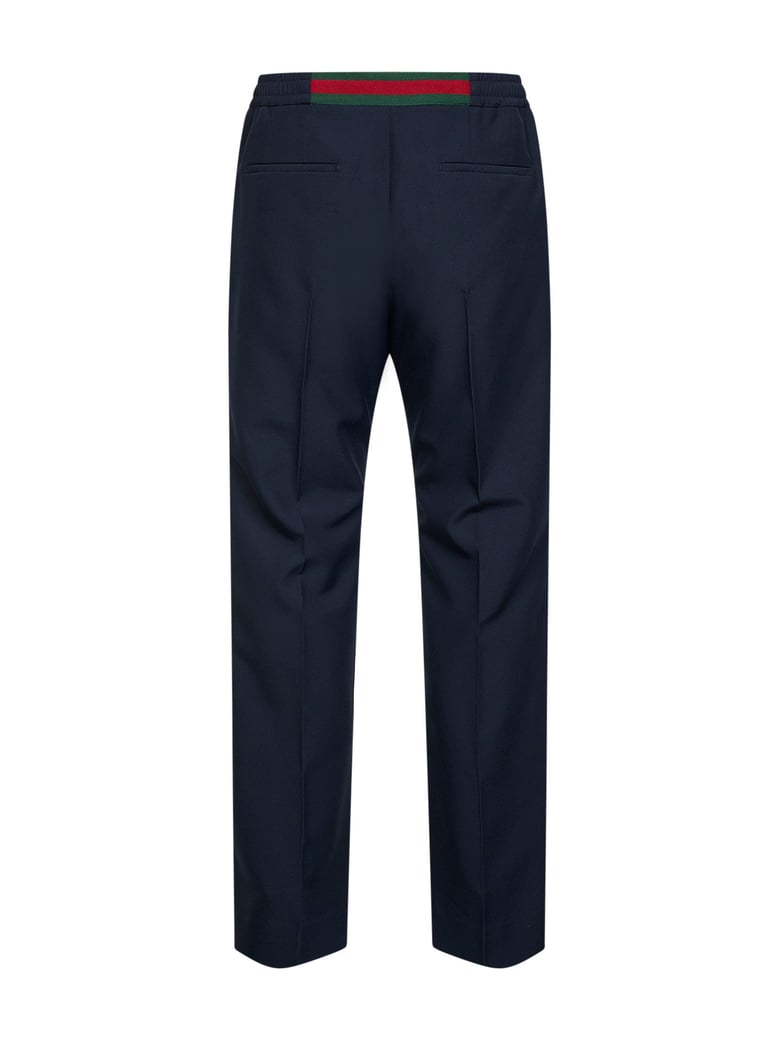 dark blue technical panama sportswear trousers by Selfnex
