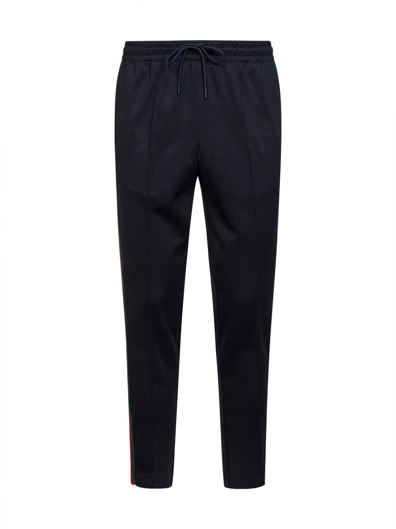 dark blue technical jersey jogging trousers by Selfnex