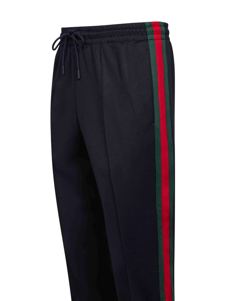 dark blue technical jersey jogging trousers by Selfnex