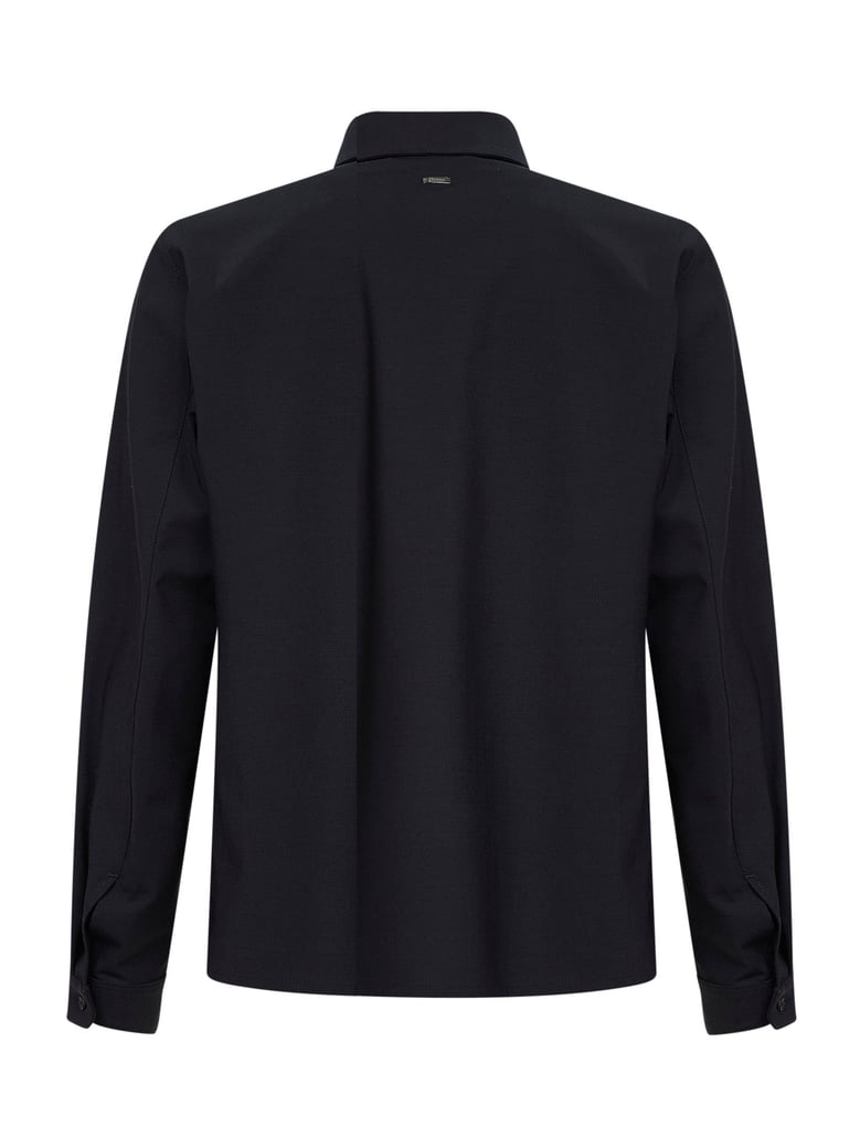 shirt bi-stretch wool navy blue by Selfnex