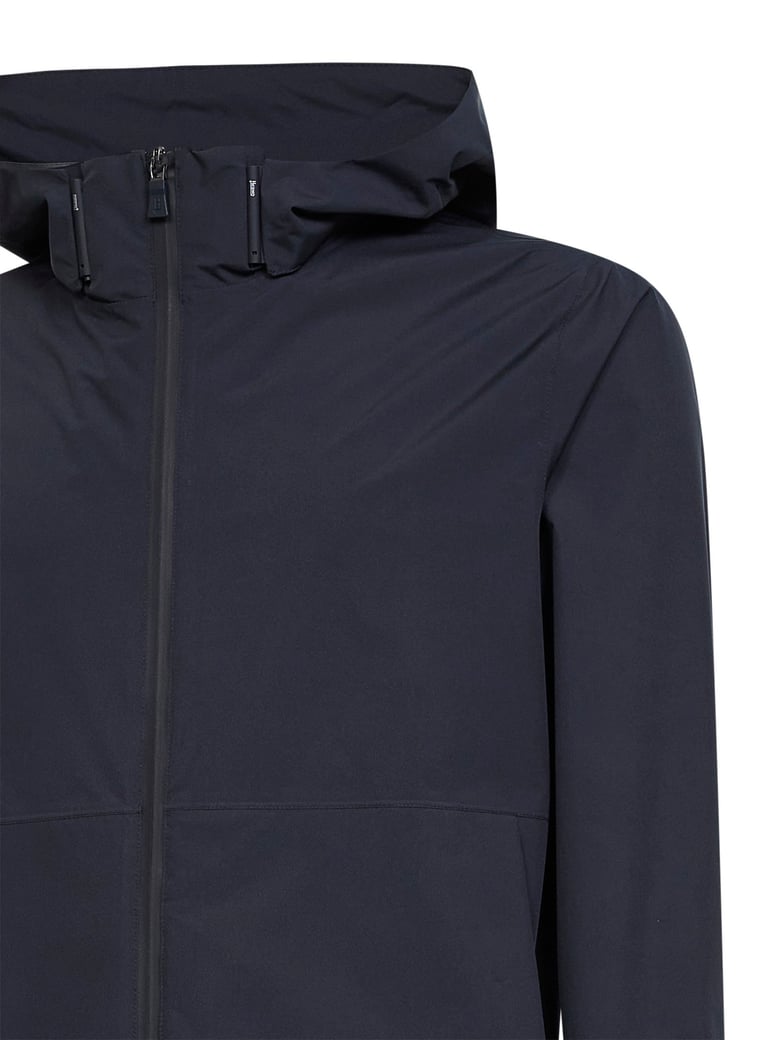 hooded windstopper jacket blue by Selfnex