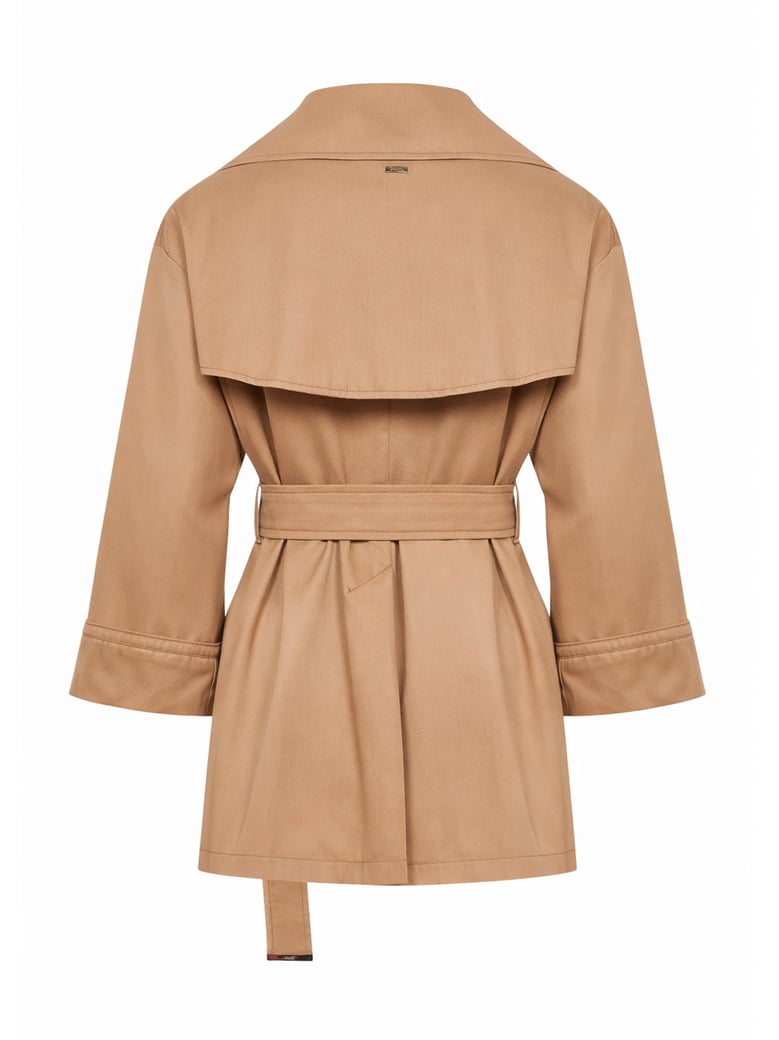 raincoat cotton gabardine camel by Selfnex