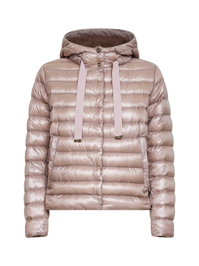 hooded jacket ultralight nylon powder pink by Selfnex
