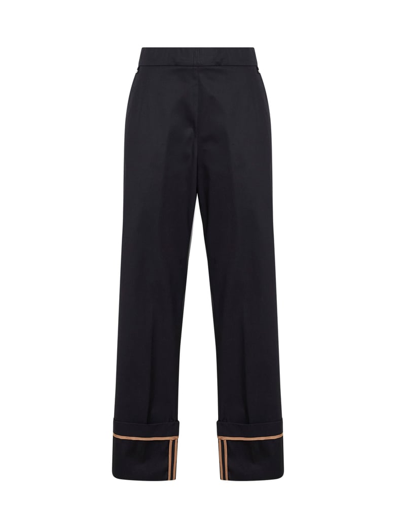 trousers cotton gabardine blue by Selfnex