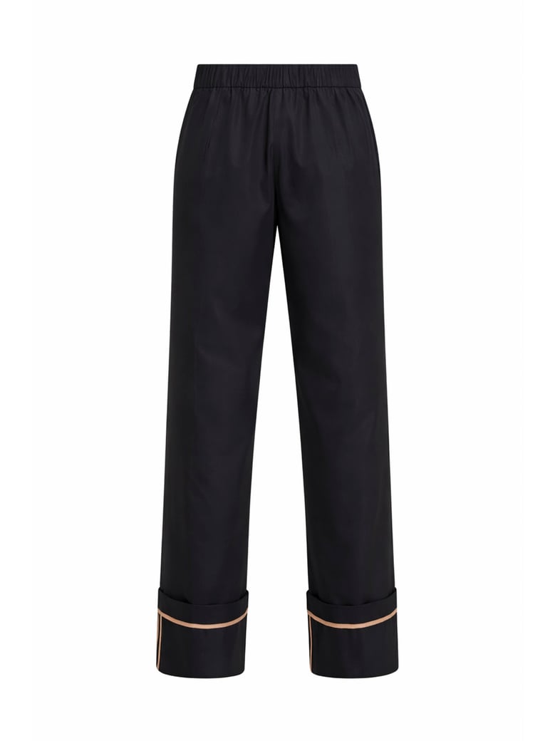 trousers cotton gabardine blue by Selfnex