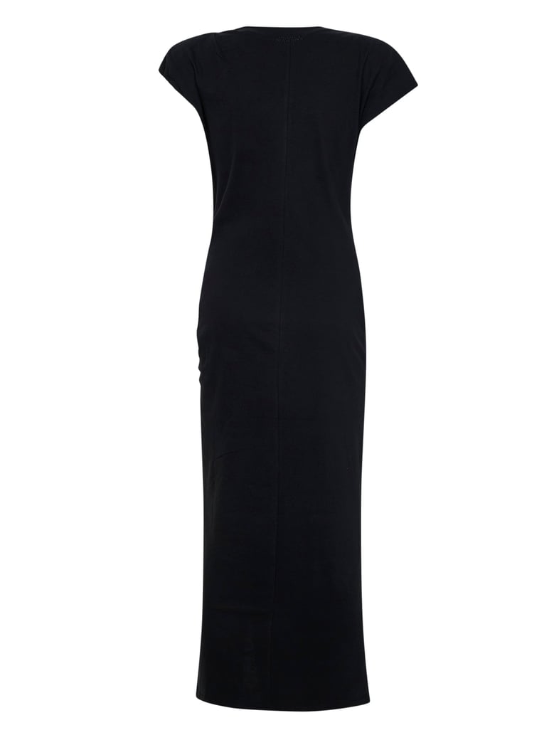 black cotton jersey nadela long dress by Selfnex