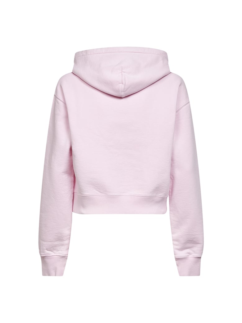 pink gros grain hoodie by Selfnex