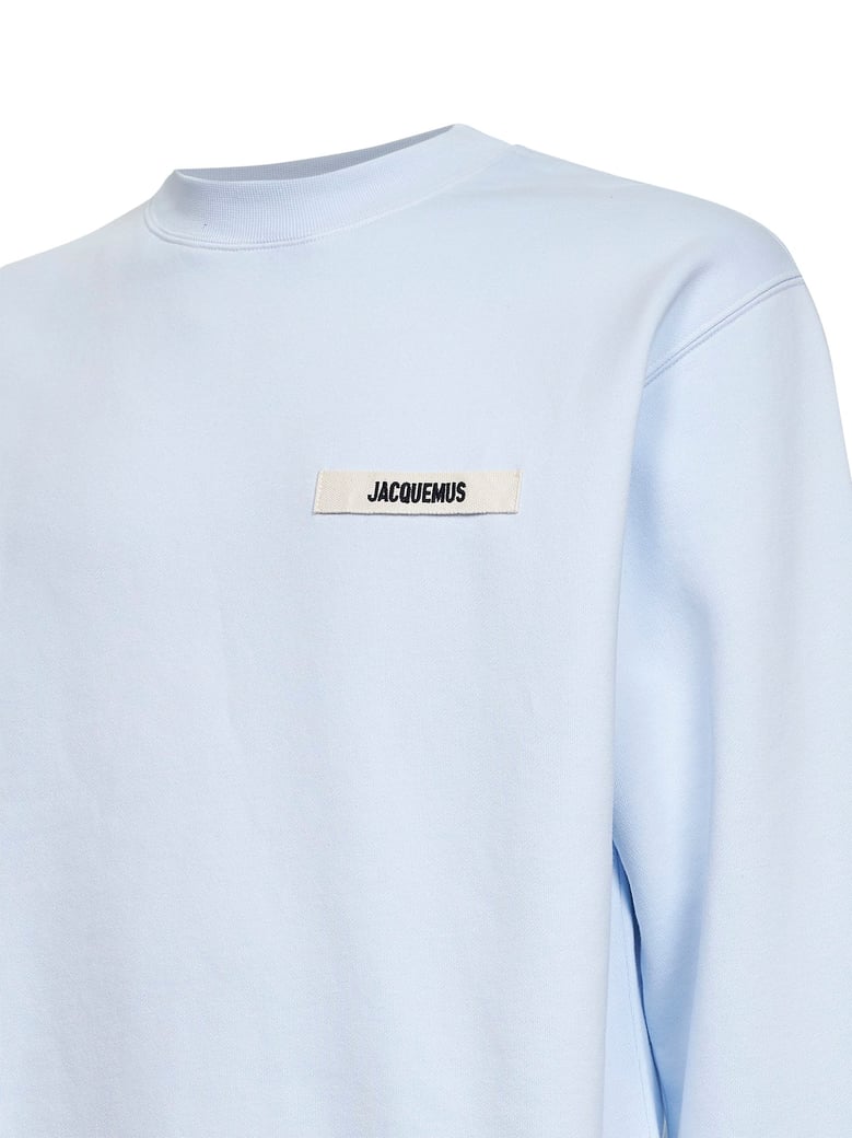 light blue organic cotton fleece sweatshirt by Selfnex