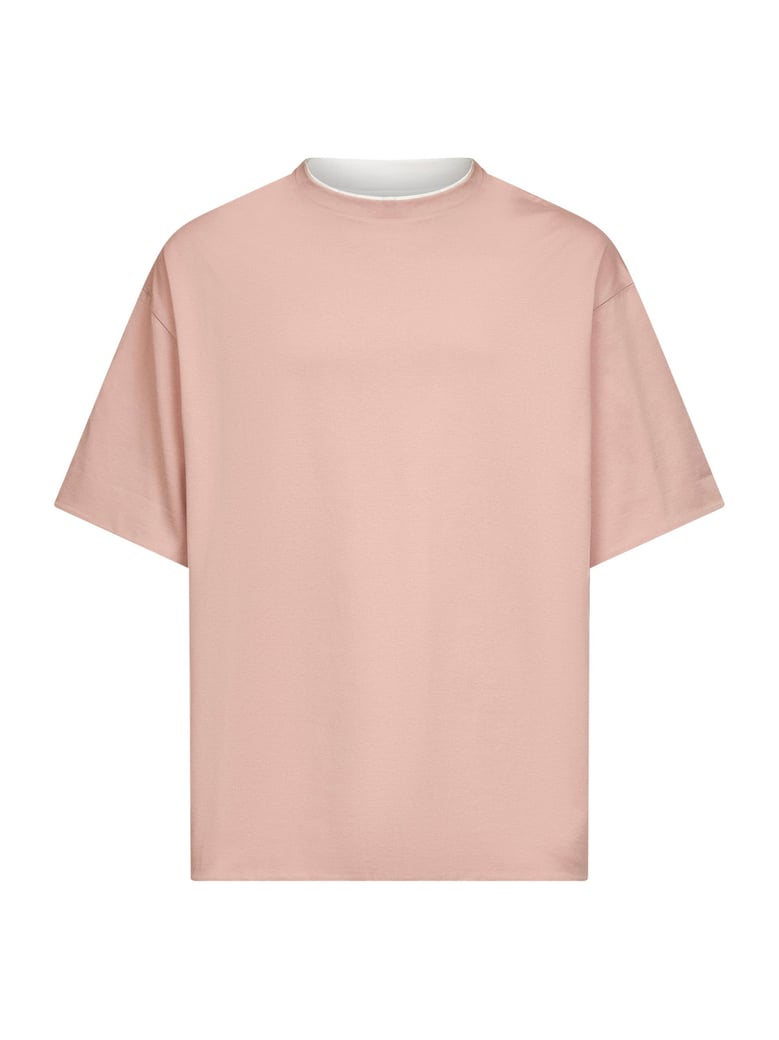 two-tone compact jersey reversible t-shirt by Selfnex
