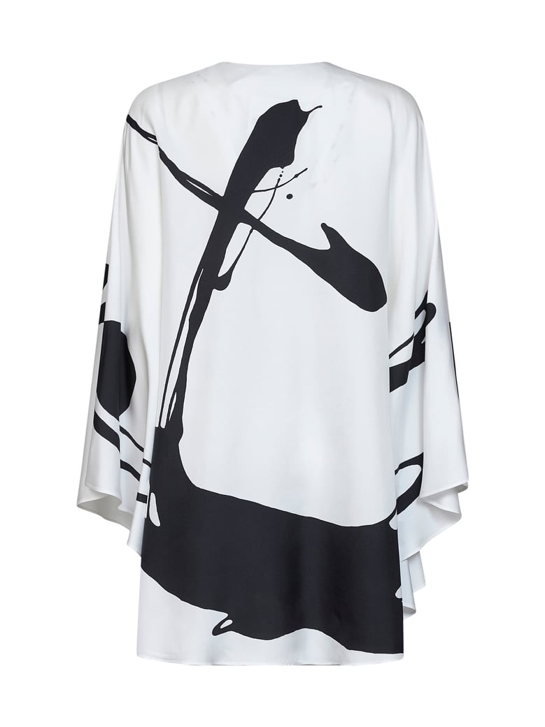 printed silk tunic by Selfnex