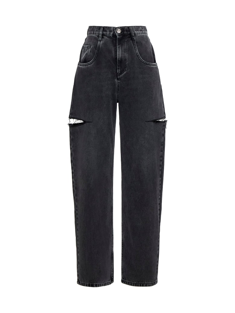 black cut jeans by Selfnex