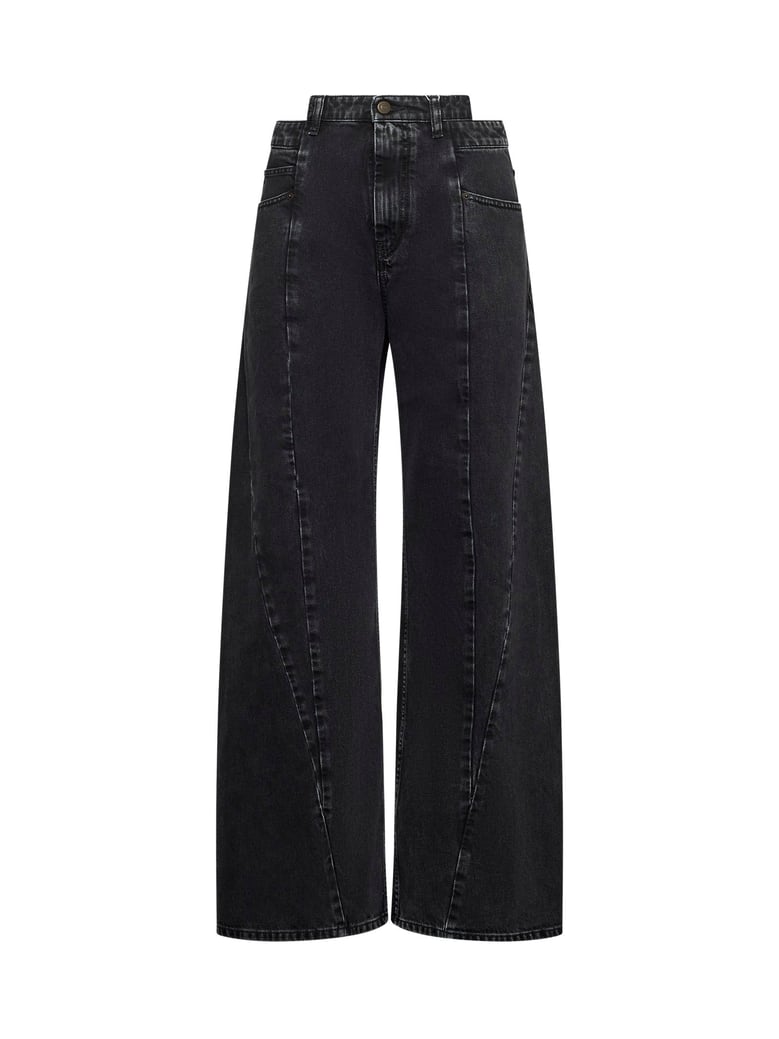 black decortiqué jeans by Selfnex