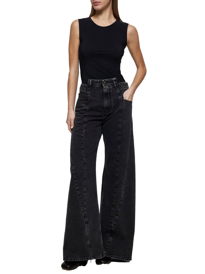 black decortiqué jeans by Selfnex