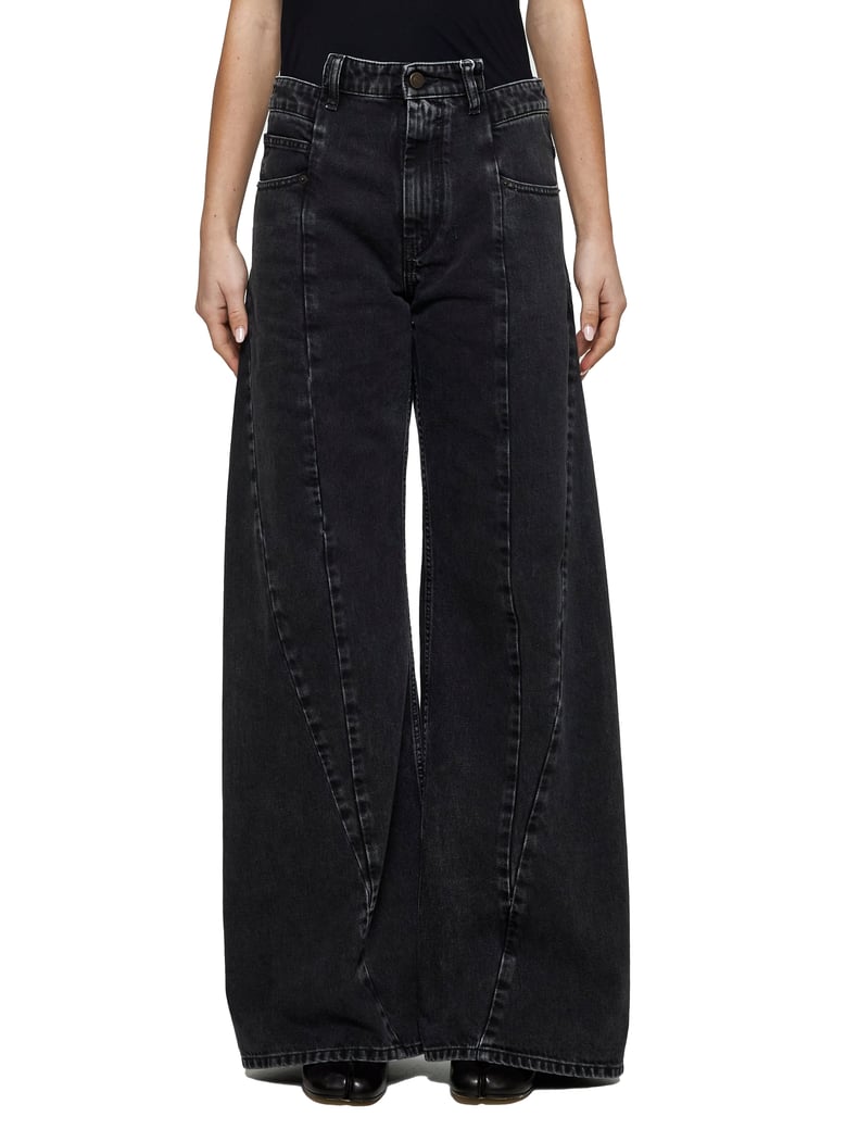 black decortiqué jeans by Selfnex
