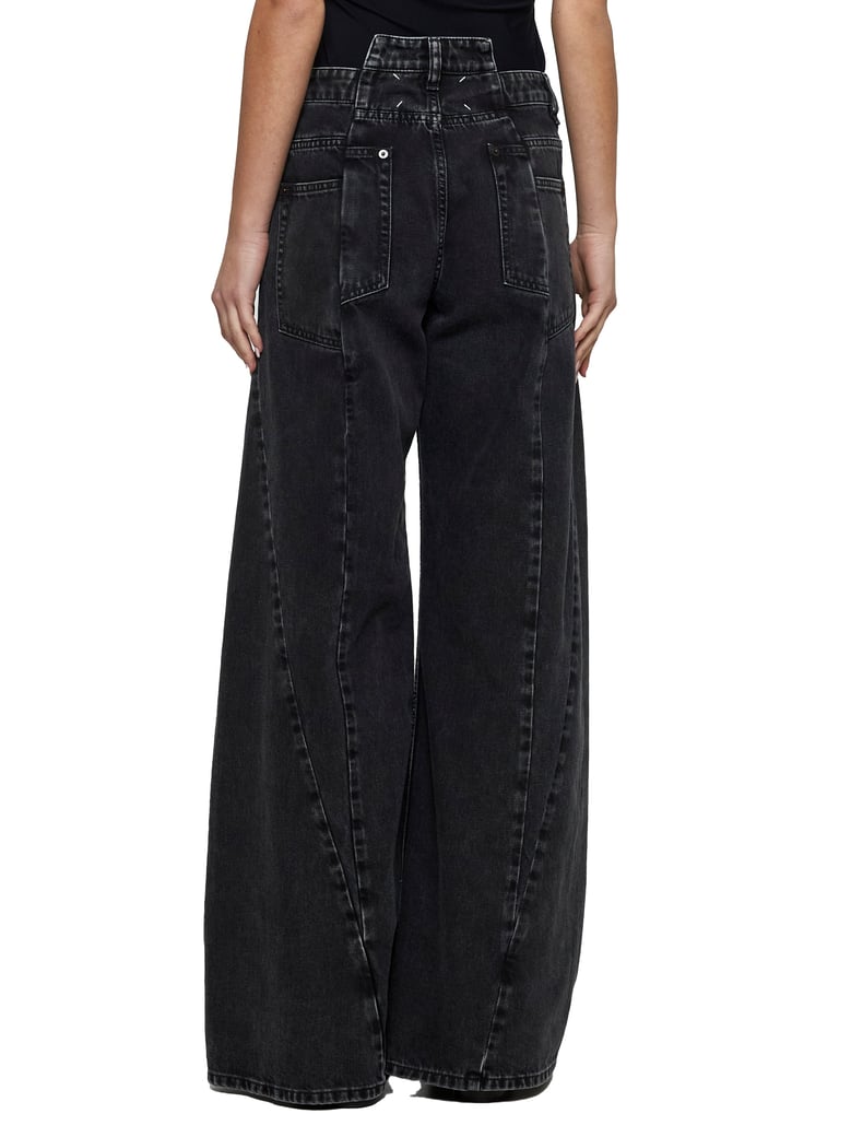 black decortiqué jeans by Selfnex
