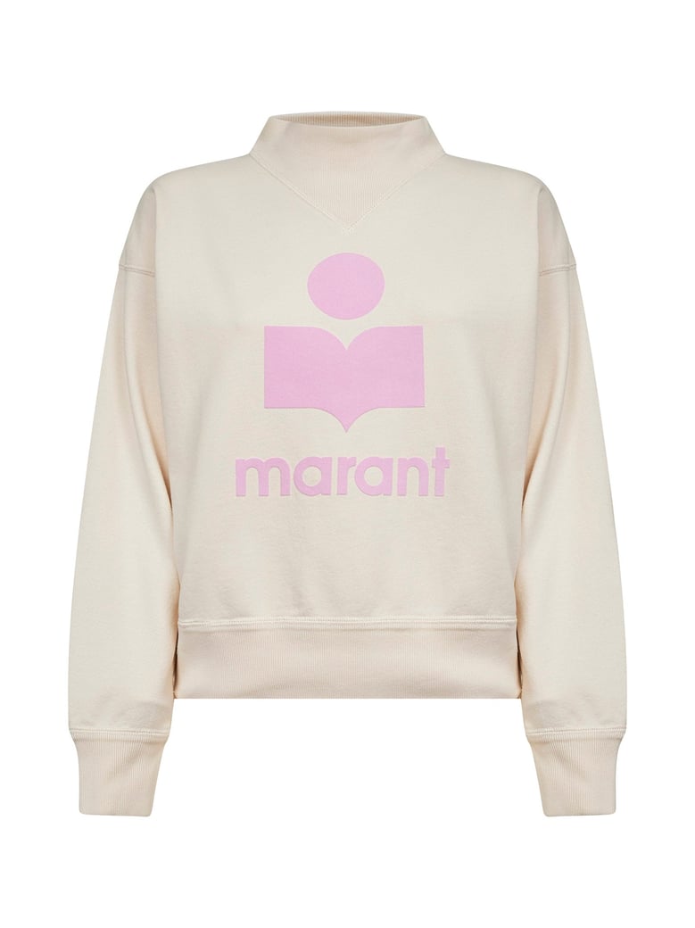 moby logo sweatshirt in ecru by Selfnex