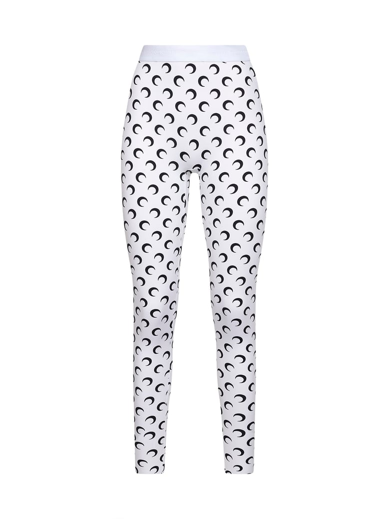 leggings moon print optical white by Selfnex
