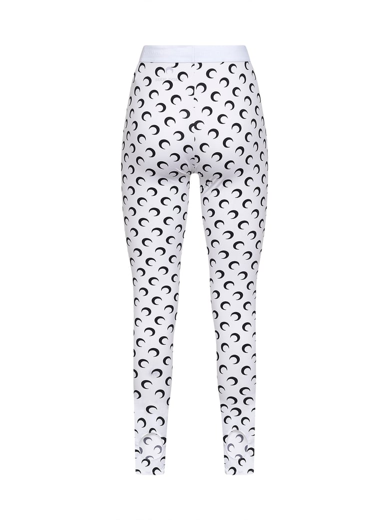 leggings moon print optical white by Selfnex