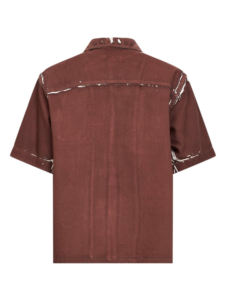 denim shirt brown by Selfnex