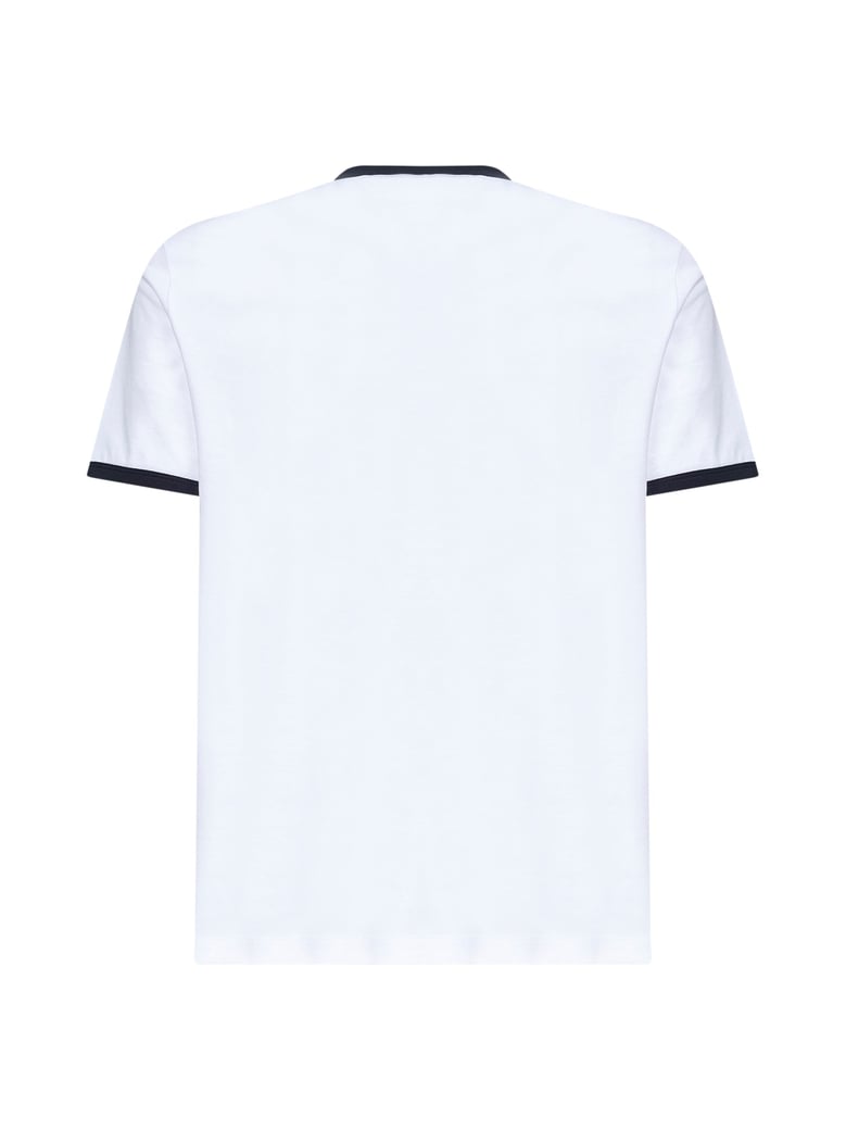 white jersey t-shirt with contrasting trims by Selfnex