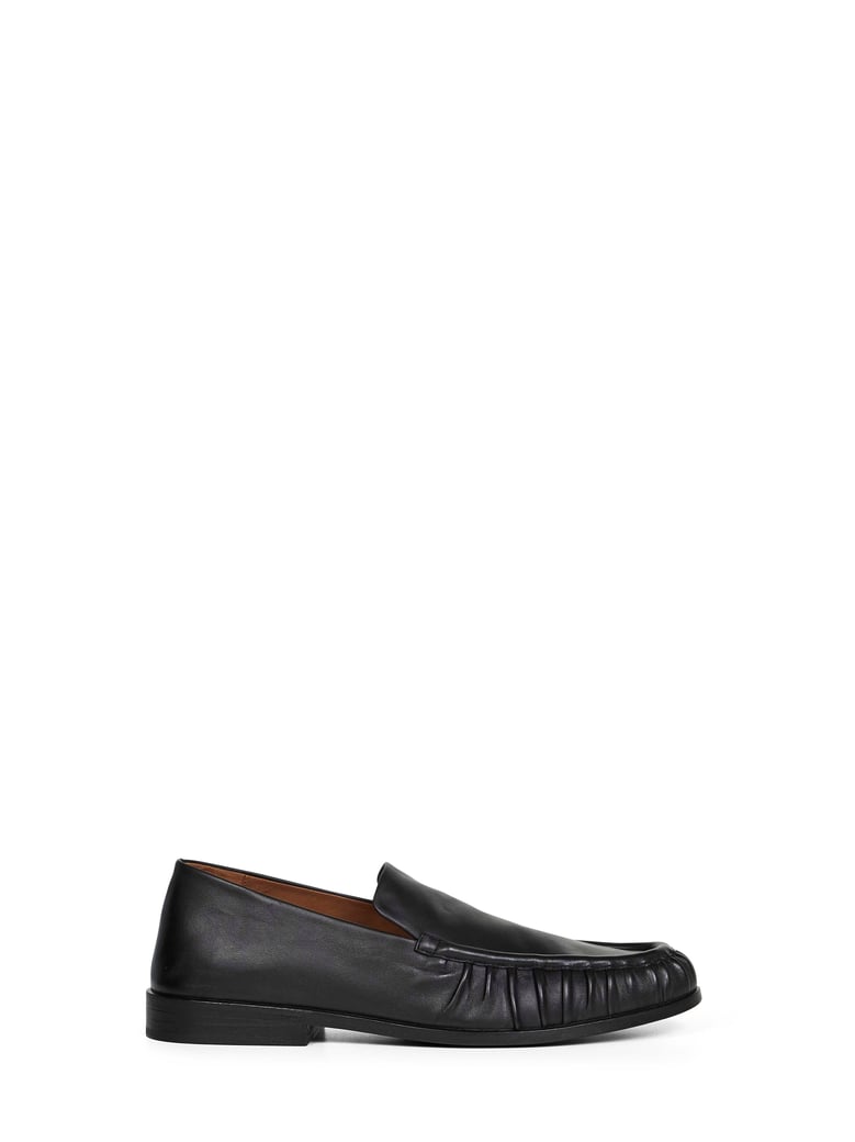 black soft smooth leather loafers by Selfnex