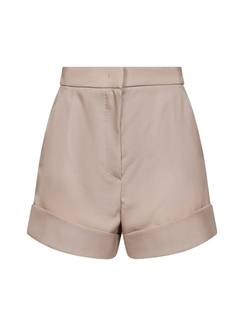 light beige canvas shorts by Selfnex
