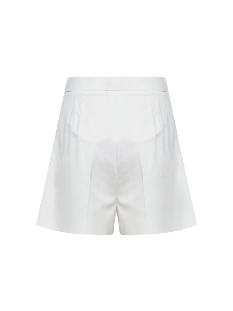 shorts mxmtabacco white cotton-satin by Selfnex