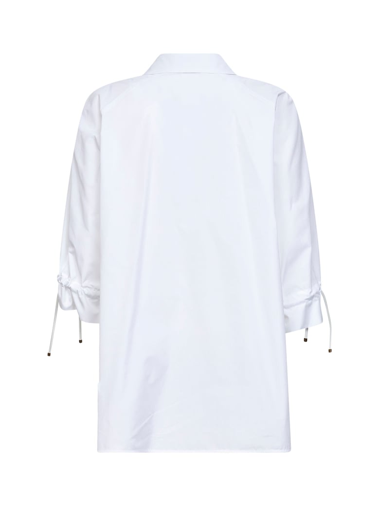 blouse mxmadorni white cotton poplin by Selfnex