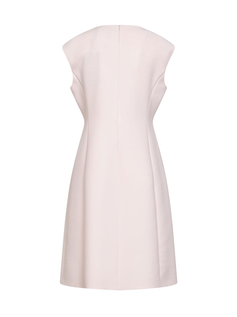 pink cady short princess-line dress by Selfnex