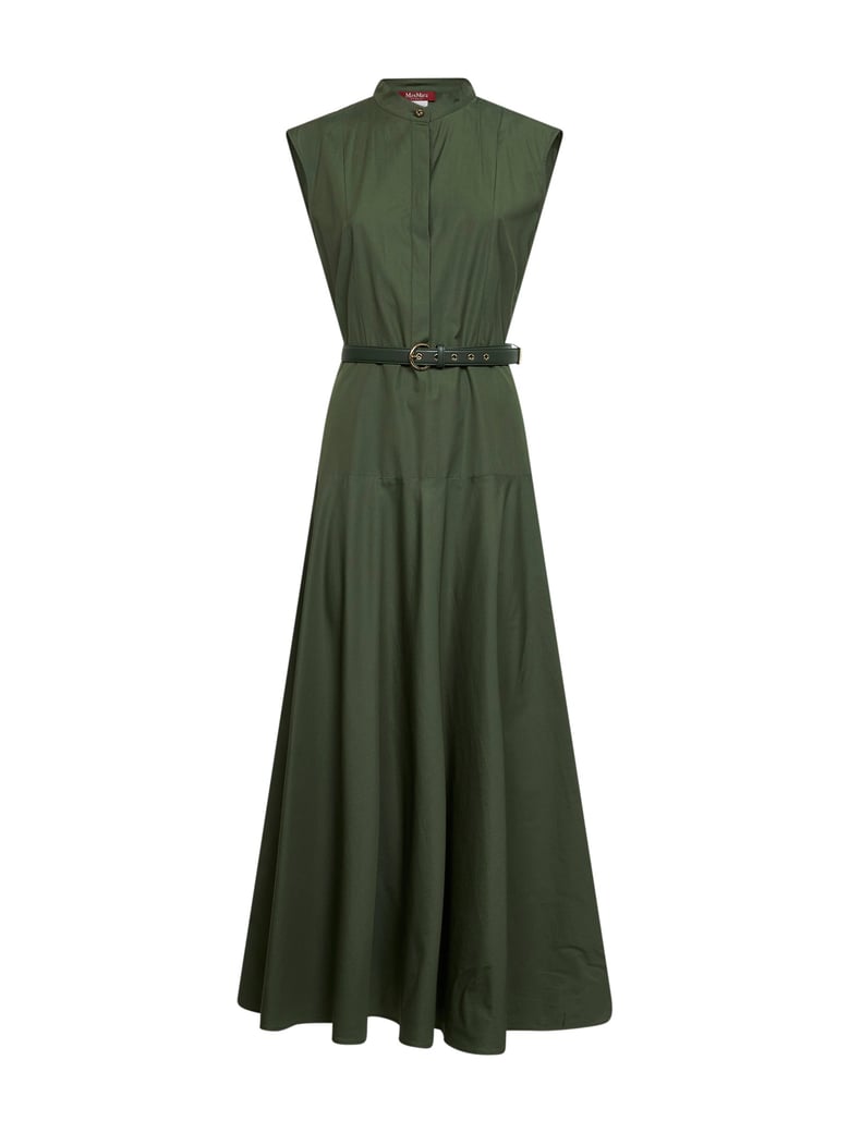dress mstgesto poplin khaki by Selfnex